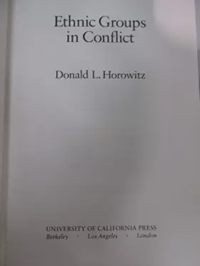 Couverture du produit · Ethnic Groups in Conflict