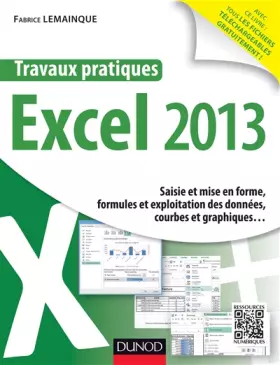 Couverture du produit · Travaux pratiques - Excel 2013 - Saisie et mise en forme, formules et exploitation des données, cour: Saisie et mise en forme,