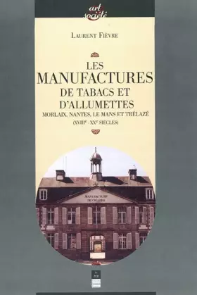 Couverture du produit · MANUFACTURES DE TABAC ET D ALLUMETTES