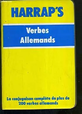 Couverture du produit · HARRAP/VERBES ALLEMANDS