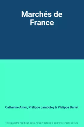 Couverture du produit · Marchés de France