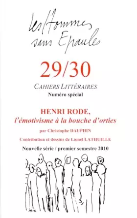 Couverture du produit · HENRI RODE ou l'émotivisme à la bouche d'orties