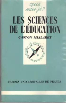 Couverture du produit · Les Sciences de l'éducation