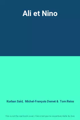 Couverture du produit · Ali et Nino