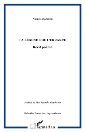 Couverture du produit · La légende de l'errance: Récit poème