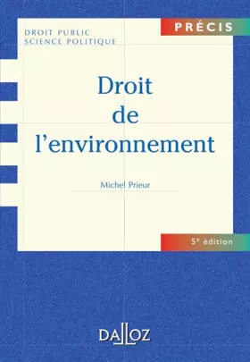 Couverture du produit · Droit de l'environnement
