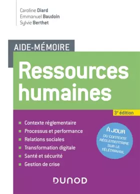 Couverture du produit · Aide-mémoire - Ressources humaines - 3e éd.