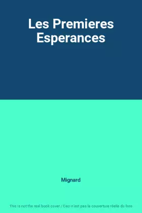 Couverture du produit · Les Premieres Esperances