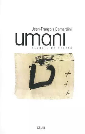 Couverture du produit · Umani : Recueil de textes