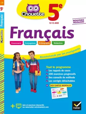 Couverture du produit · Français 5e: cahier d'entraînement et de révision