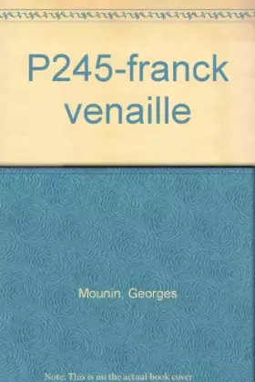 Couverture du produit · P245-FRANCK VENAILLE