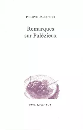 Couverture du produit · Remarques sur Palezieux