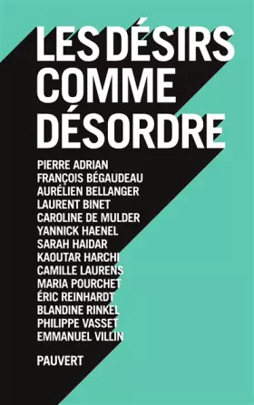 Couverture du produit · Les désirs comme désordre