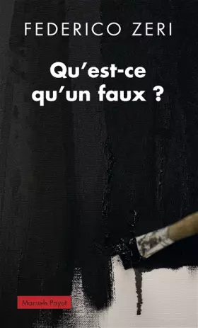 Couverture du produit · Qu'est-ce qu'un faux ?