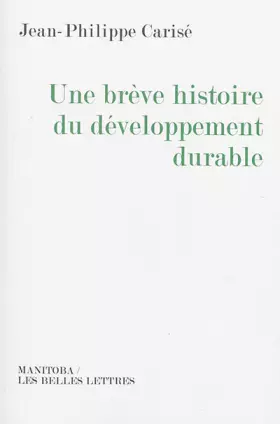 Couverture du produit · Une Brève histoire du développement durable