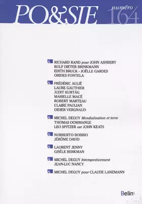 Couverture du produit · Po&sie 164