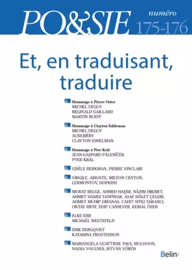 Couverture du produit · Po&sie 175-176 (2021-1)