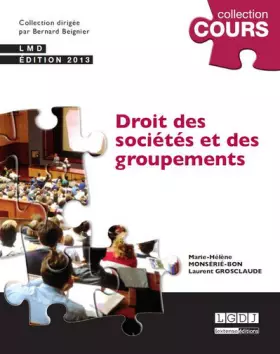 Couverture du produit · Droit des sociétés et des groupements,2ème édition