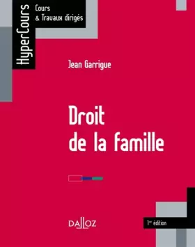 Couverture du produit · Droit de la famille - 1ère édition: HyperCours