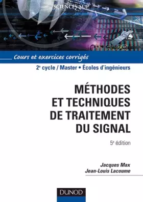 Couverture du produit · Méthodes et techniques de traitement du signal