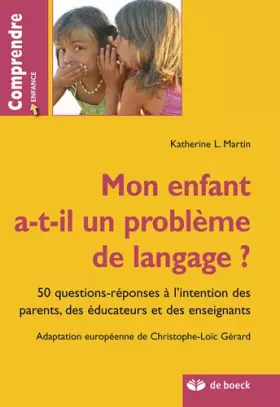 Couverture du produit · Mon enfant a-t-il un problème de langage ?