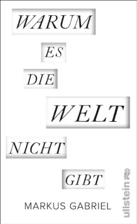 Couverture du produit · Warum es die Welt nicht gibt