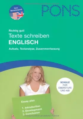 Couverture du produit · Texte schreiben Englisch: Aufsatz, Textanalyse, Zusammenfassung