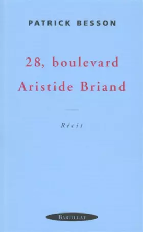 Couverture du produit · 28, boulevard Aristide Briand