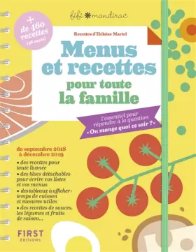 Couverture du produit · Menus et recettes pour toute la famille - l'essentiel pour répondre à la question "On mange quoi ce soir?"