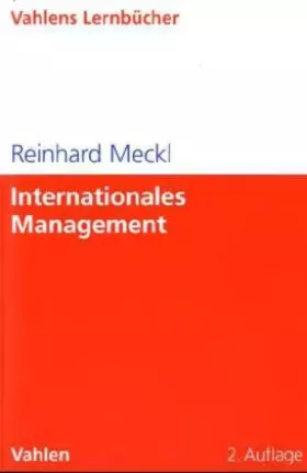 Couverture du produit · Internationales Management