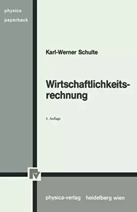 Couverture du produit · Wirtschaftlichkeitsrechnung (Physica-Lehrbuch)