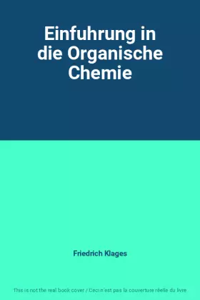 Couverture du produit · Einfuhrung in die Organische Chemie