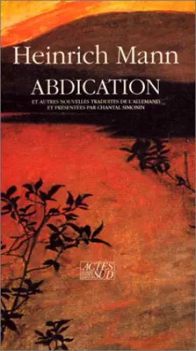 Couverture du produit · Abdication : Et autres nouvelles