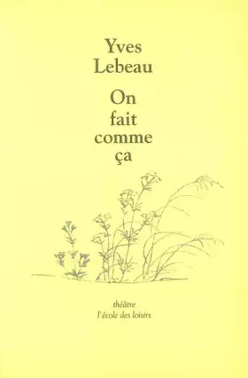 Couverture du produit · On fait comme ça