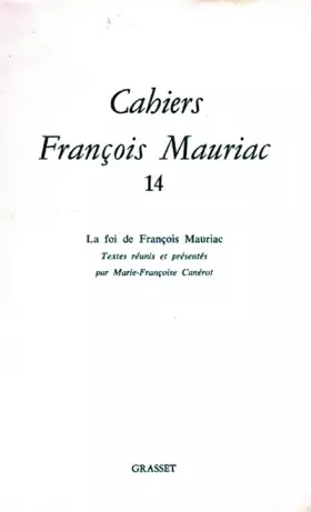 Couverture du produit · Cahiers numéro 14