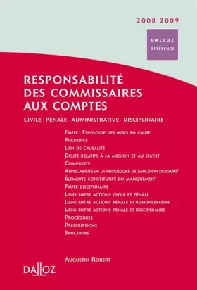 Couverture du produit · Responsabilité des commissaires aux comptes