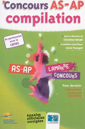 Couverture du produit · CONCOURS AS-AP COMPILATION ANNALES OFFICIELLES CORRIGEES