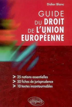 Couverture du produit · Guide du droit de l'Union européenne