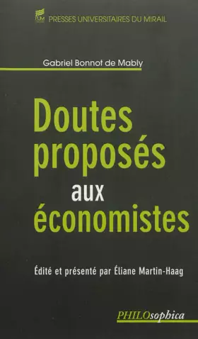 Couverture du produit · Doutes proposes aux économistes