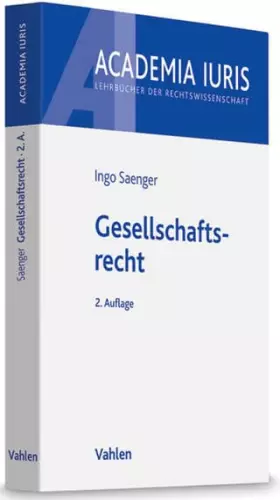 Couverture du produit · Gesellschaftsrecht (Academia Iuris)