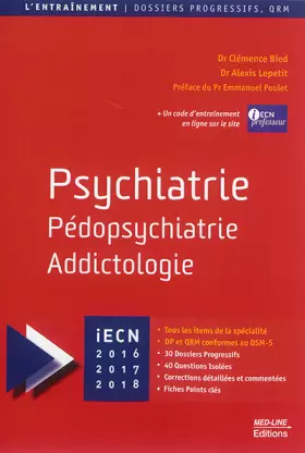 Couverture du produit · Psychiatrie, pédopsychiatrie, addictologie