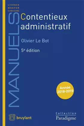 Couverture du produit · Contentieux administratif