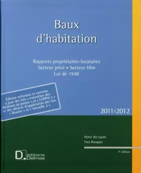 Couverture du produit · Baux d'habitation 2011-2012