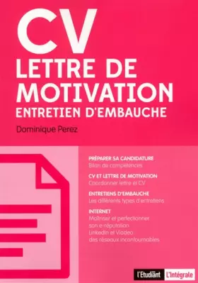 Couverture du produit · CV, lettre de motivation, entretien d'embauche