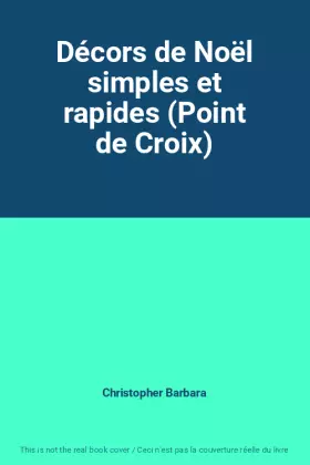Couverture du produit · Décors de Noël simples et rapides (Point de Croix)