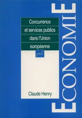 Couverture du produit · Concurrence et services publics dans l'Union européenne