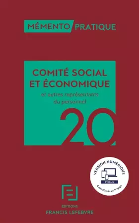 Couverture du produit · MEMENTO COMITE SOCIAL ET ECONOMIQUE 2020