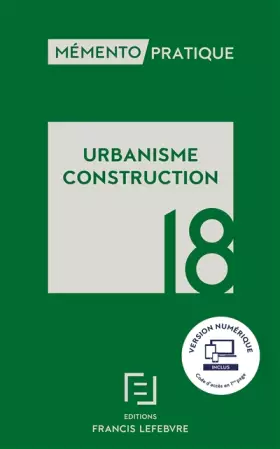 Couverture du produit · MEMENTO URBANISME CONSTRUCTION 2018
