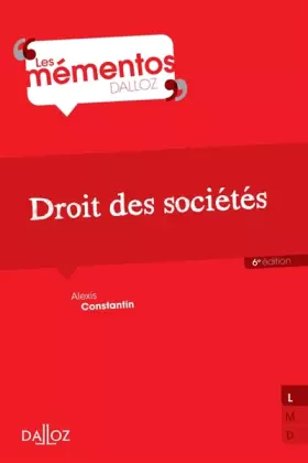 Couverture du produit · Droit des sociétés - 6e éd.