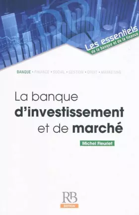 Couverture du produit · La banque d'investissement et de marché